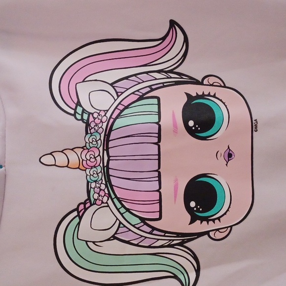 LOL SURPRISE GIRLS DRESS. REALLY CUTE PINK BLUE WHITE COLORS. - Picture 4 of 5